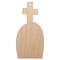 Tombstone Grave with Cross Halloween Unfinished Craft Wood Holiday Christmas Tree DIY Pre-Drilled Ornament
